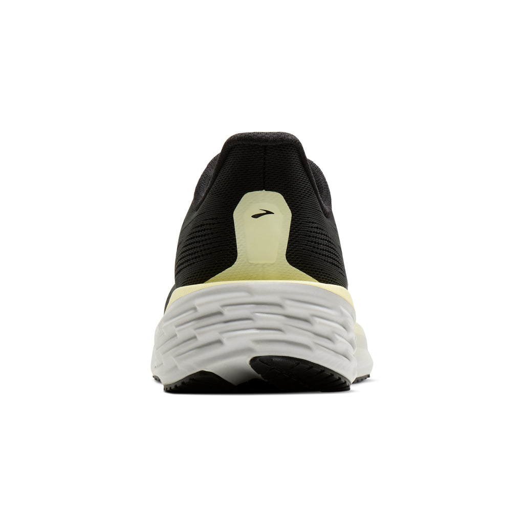 Women's Brooks Launch 12 Black / Luminary / Oyster heel