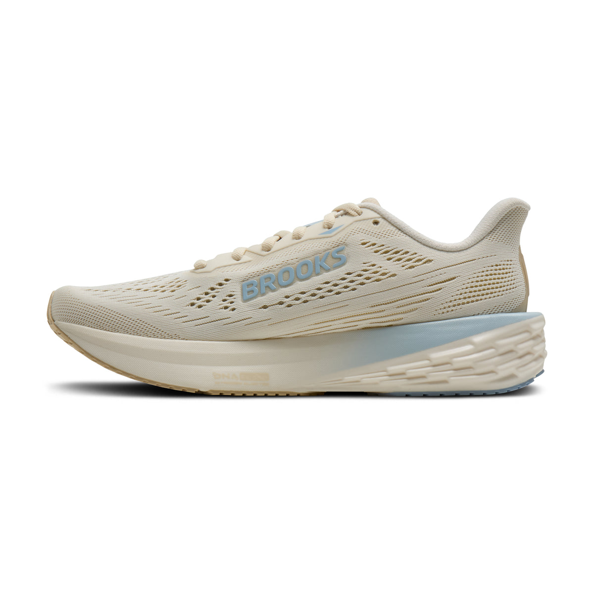 Women's Brooks Launch 12 Coconut / Sand / Skyway medial
