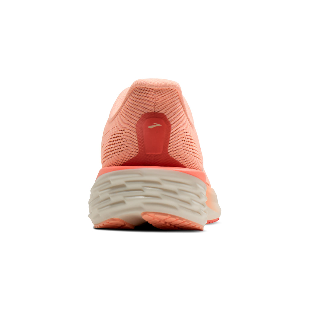 Women's Brooks Launch 12 Peach / Coconut / Peach Echo heel