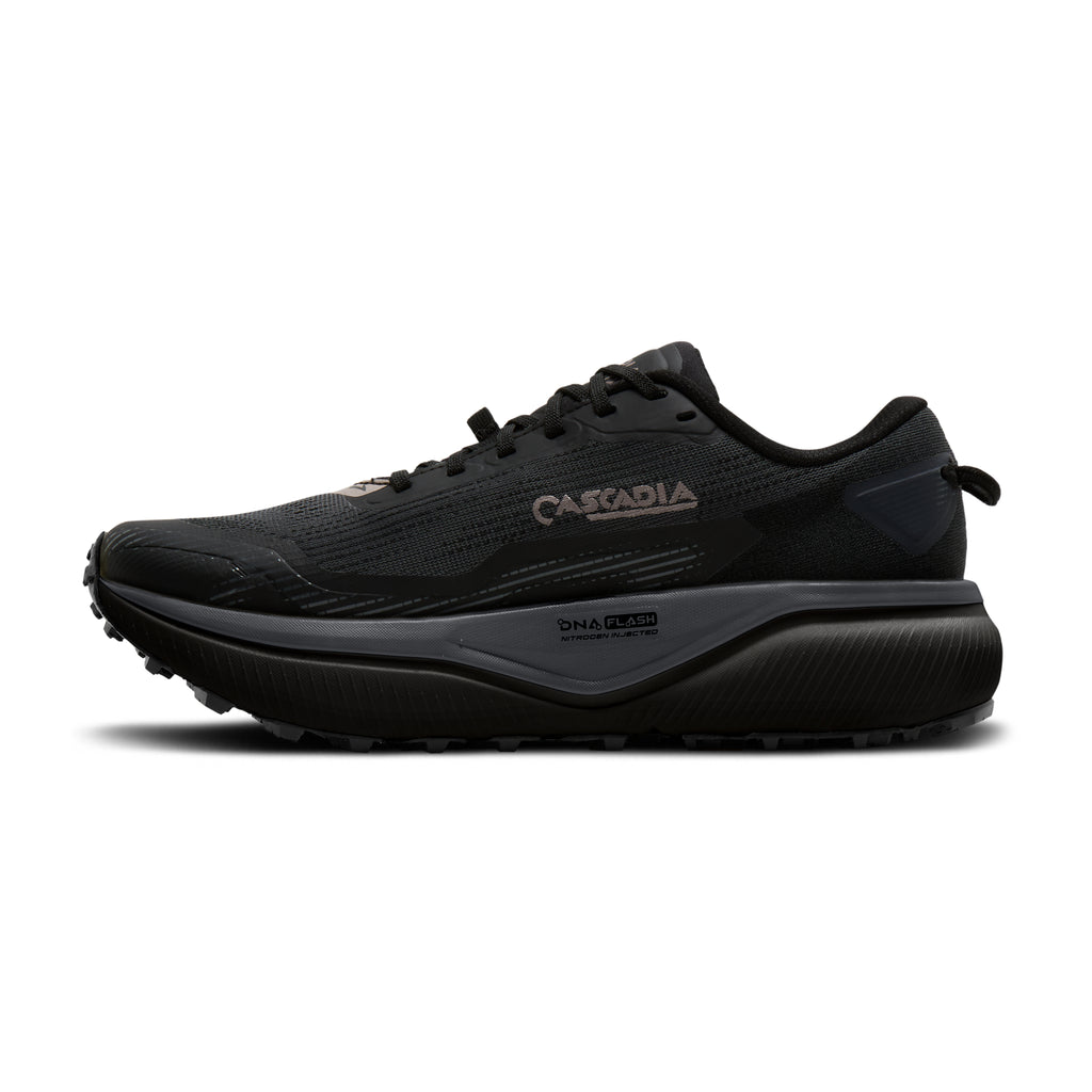 Women's Brooks Cascadia 20 GTX Black/Ebony/Nocturnal medial
