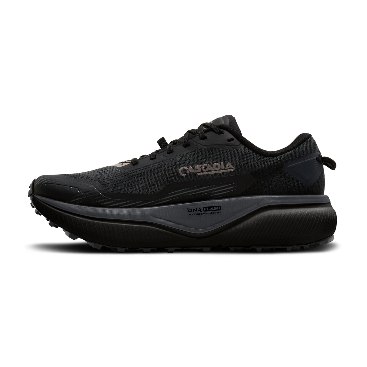 Women's Brooks Cascadia 20 GTX Black/Ebony/Nocturnal medial