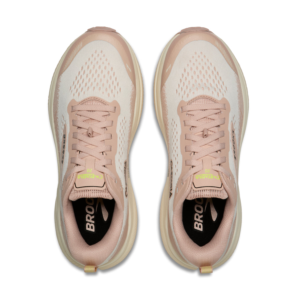 Women's Brooks Cascadia 20 Arctic Wolf / Rose / Nightlife top