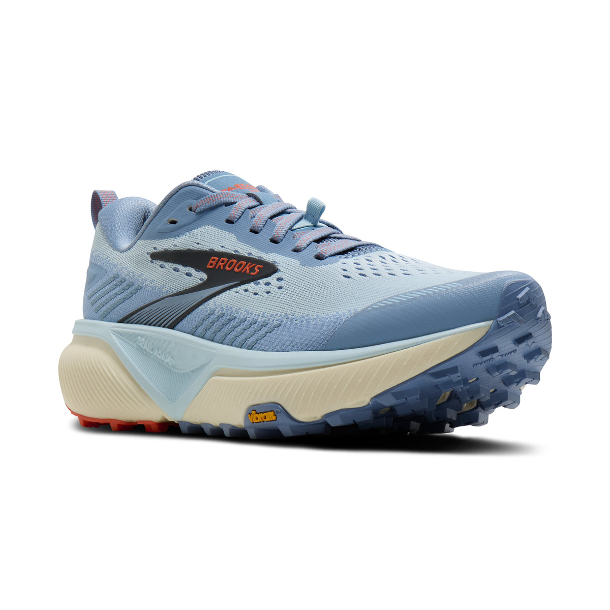 Women's Brooks Cascadia 20 Nantucket / Blue / Tigerlily pair angle
