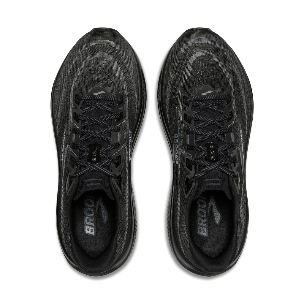 Women's Brooks Ghost 18 Black / Black / Ebony top