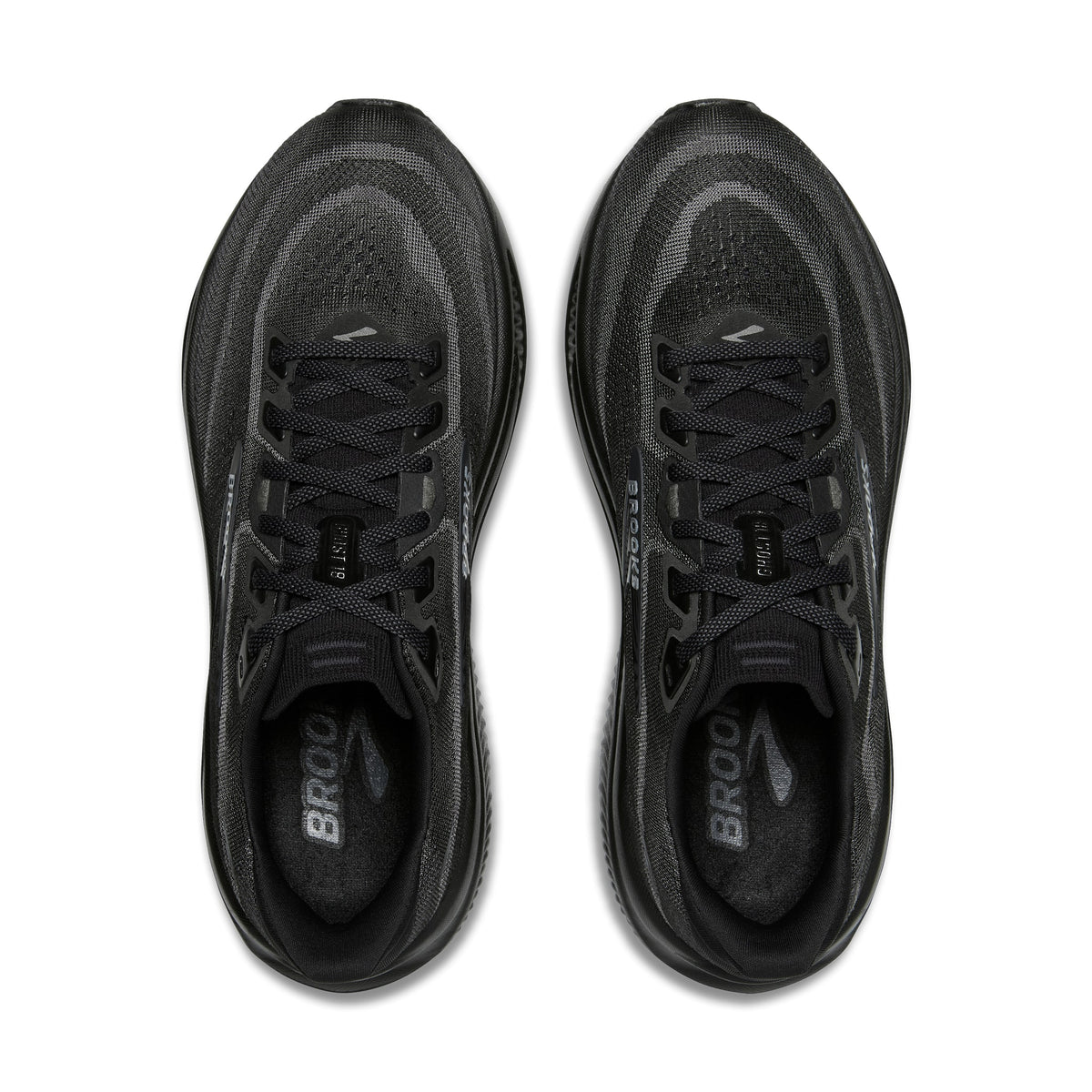 Women's Brooks Ghost 18 Black / Black / Ebony top