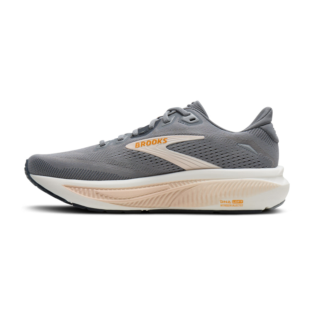 Women's Brooks Ghost 18 Grey / Morgonite / Coconut medial