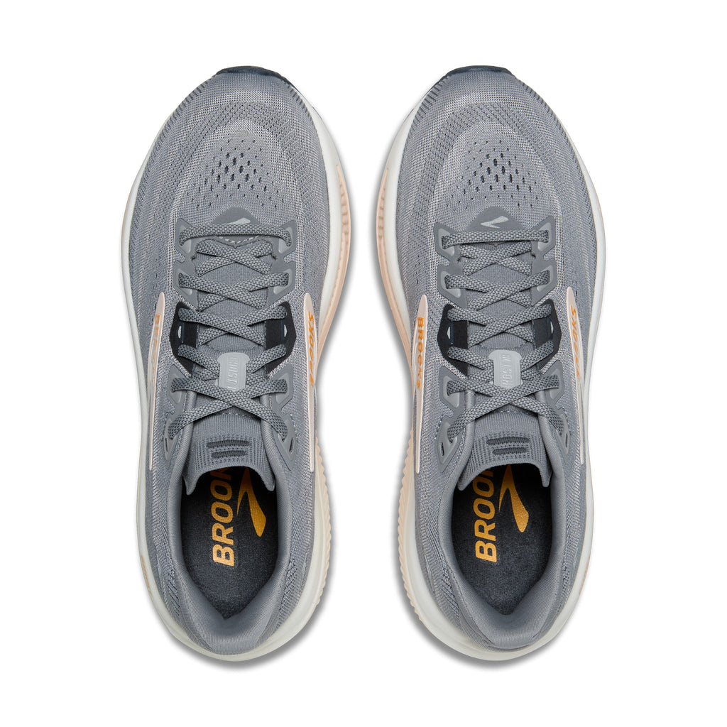 Women's Brooks Ghost 18 Grey / Morgonite / Coconut top