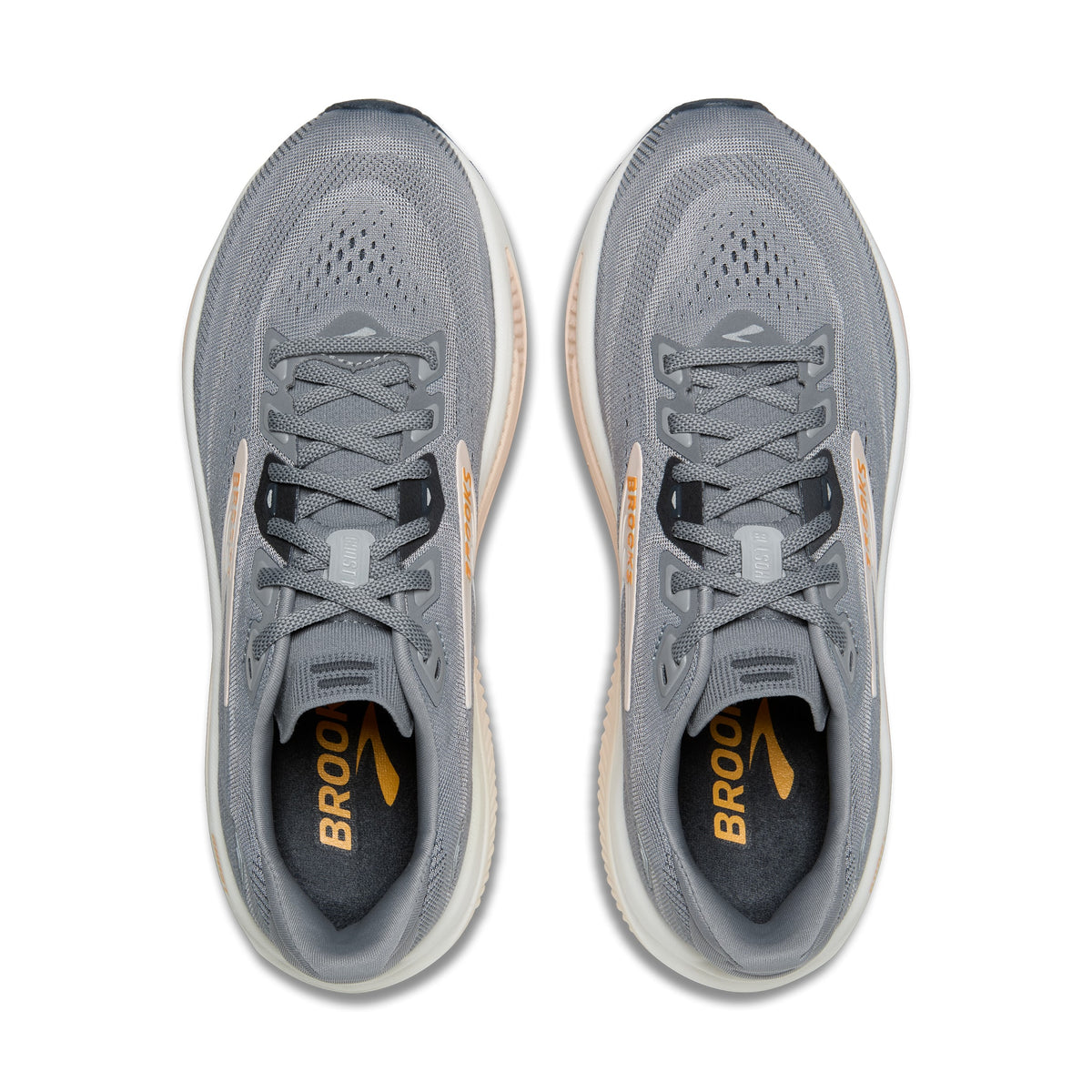 Women's Brooks Ghost 18 Grey / Morgonite / Coconut top