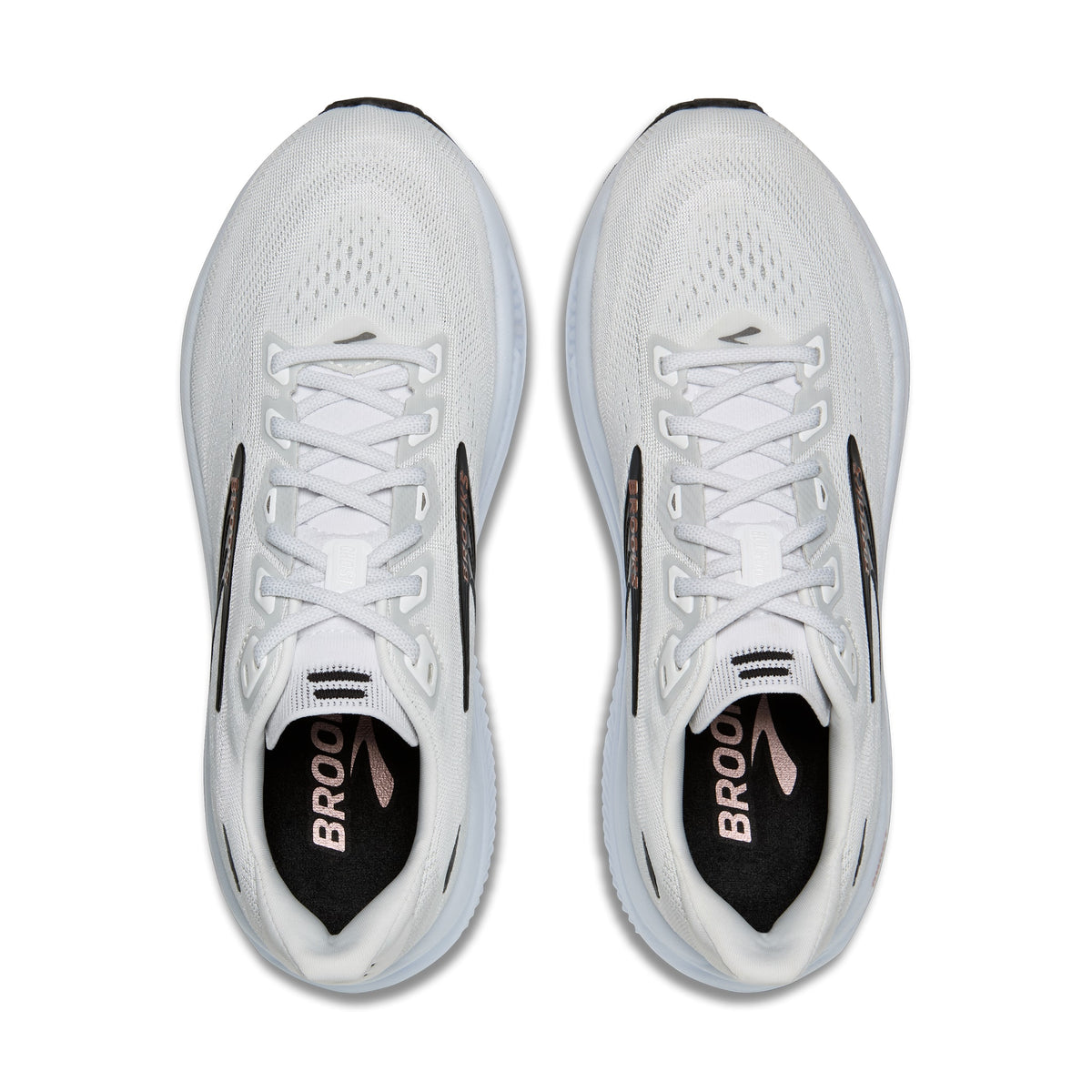 Women's Brooks Ghost 18 White / Black / Rose Gold top