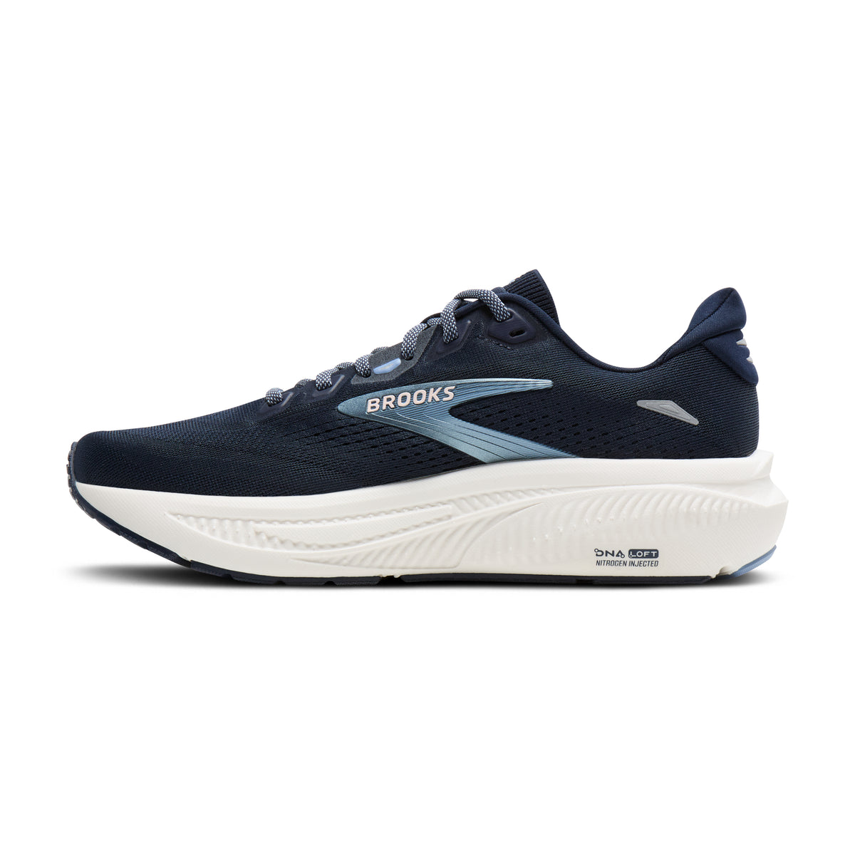 Women's Brooks Ghost 18 Navy/Rain Washed/Coconut medial