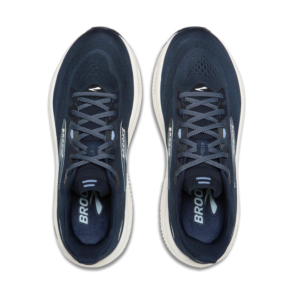 Women's Brooks Ghost 18 Navy/Rain Washed/Coconut top
