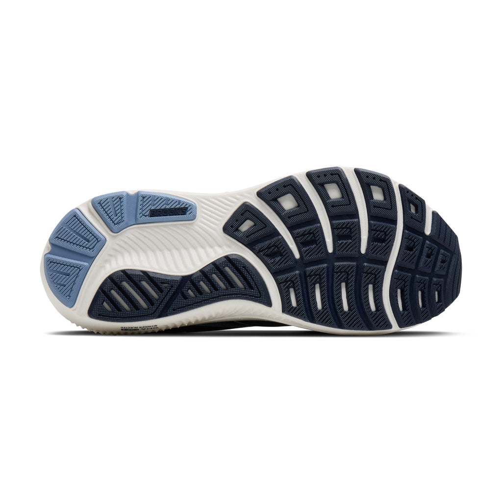 Women's Brooks Ghost 18 Navy/Rain Washed/Coconut outsole