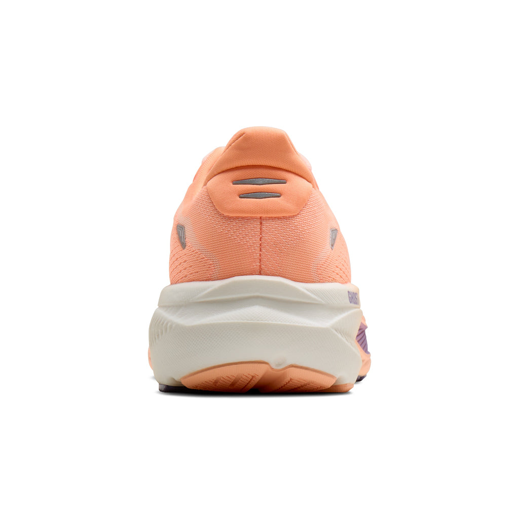 Women's Brooks Ghost 18 Peach / Grape / Coconut heel