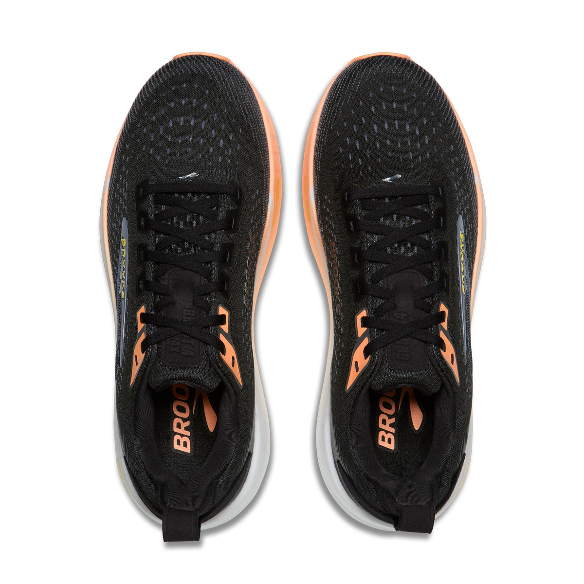 Women's Brooks Ghost Max 4 Black / Folkstone / Cyber Peach top