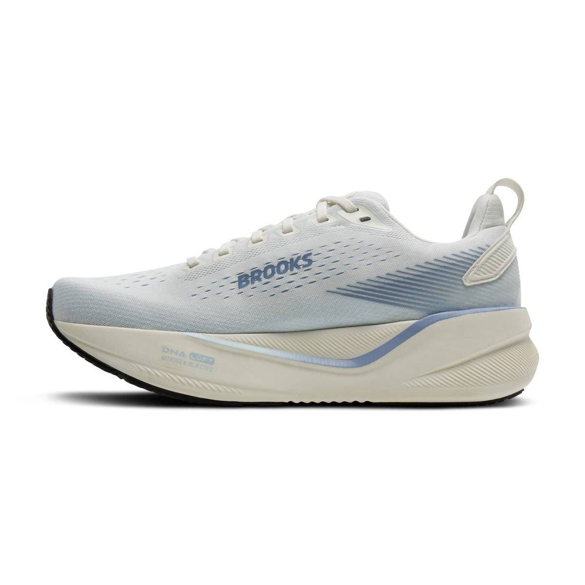 Women's Brooks Ghost Max 4 Grey / Nantucket / Rain Washed medial
