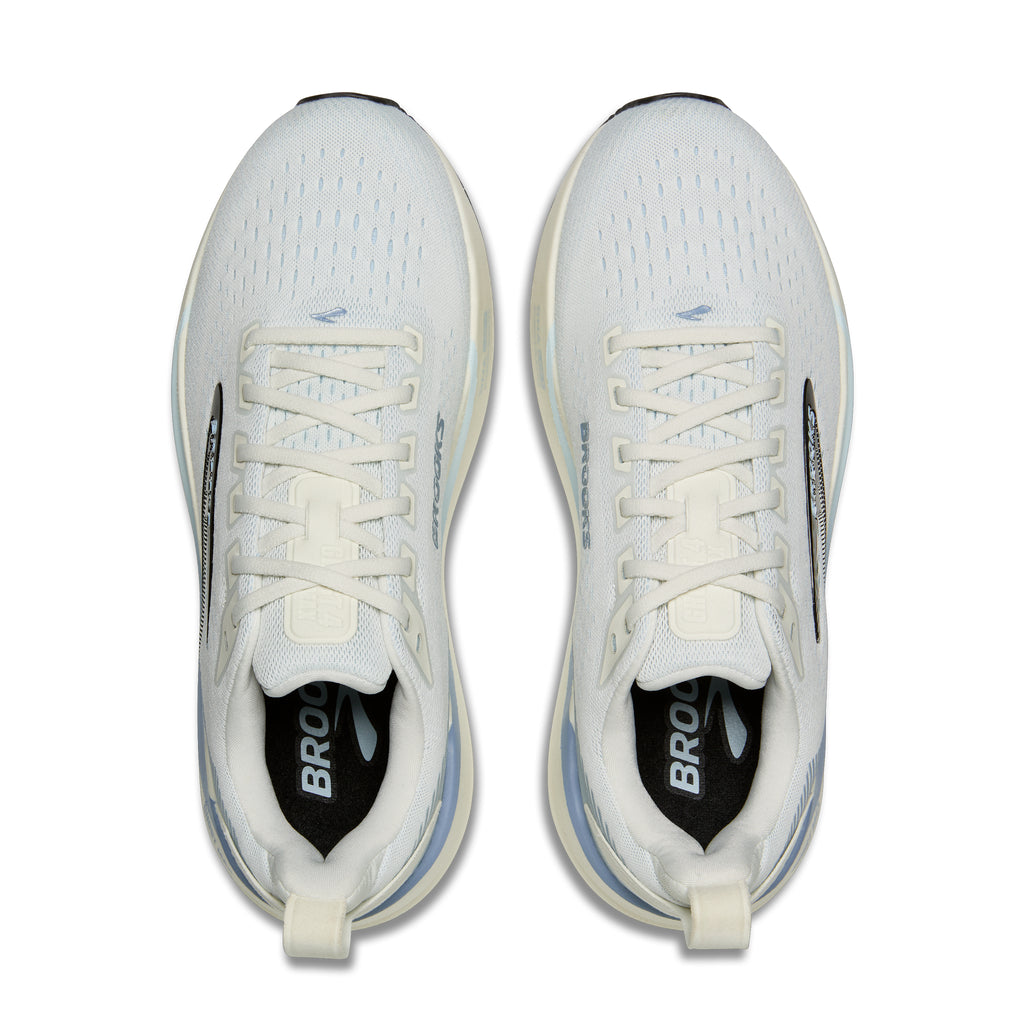 Women's Brooks Ghost Max 4 (Wide D) Grey / Nantucket / Rain Washed top