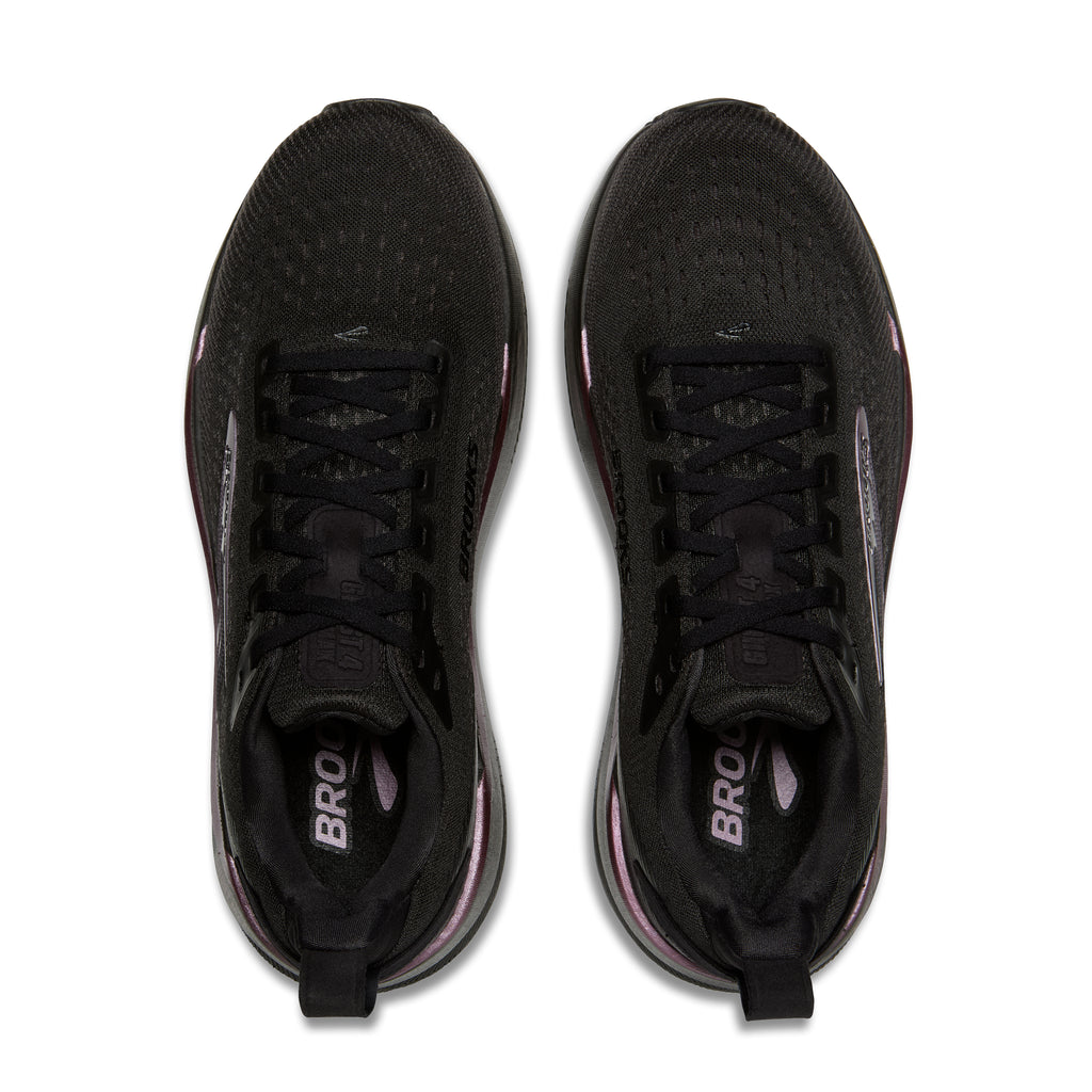 Women's Brooks Ghost Max 4 (Wide D) Black / Black / Rose Gold top