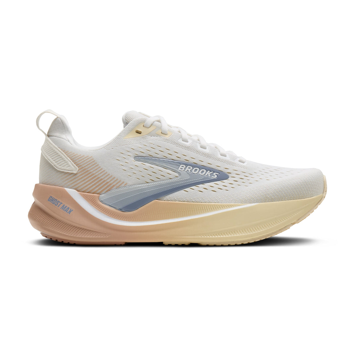 Women's Brooks Ghost Max 4 White / Rose / Rutabaga lateral