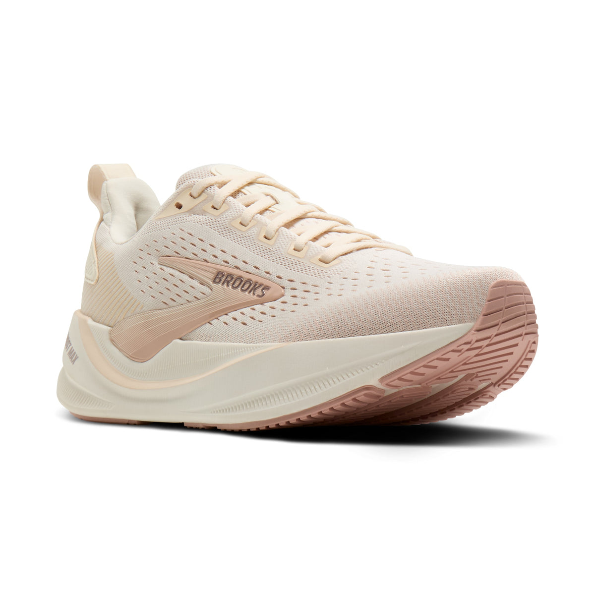 Women's Brooks Ghost Max 4 Arctic Wolf / Rose / Coconut pair angle