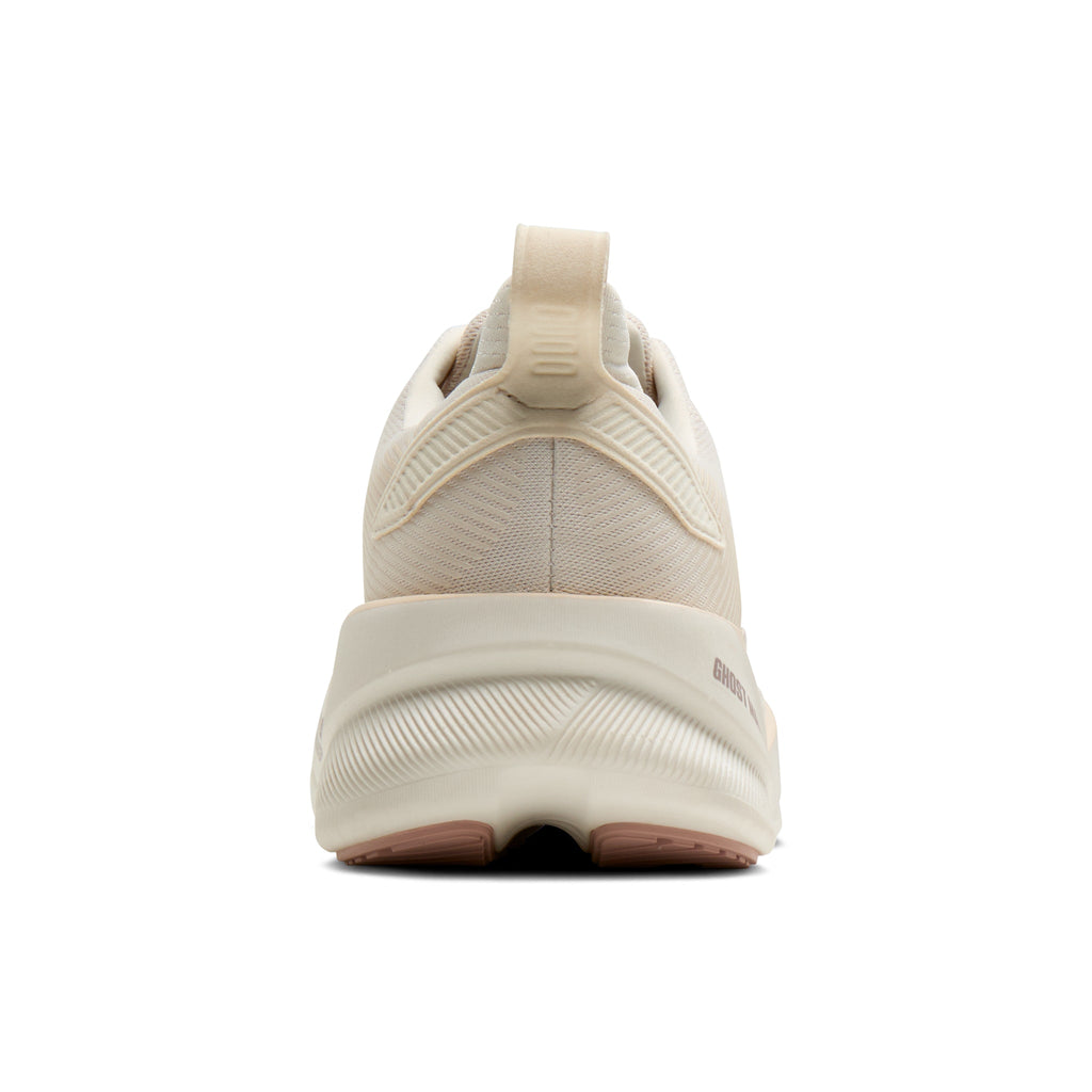 Women's Brooks Ghost Max 4 Arctic Wolf / Rose / Coconut heel