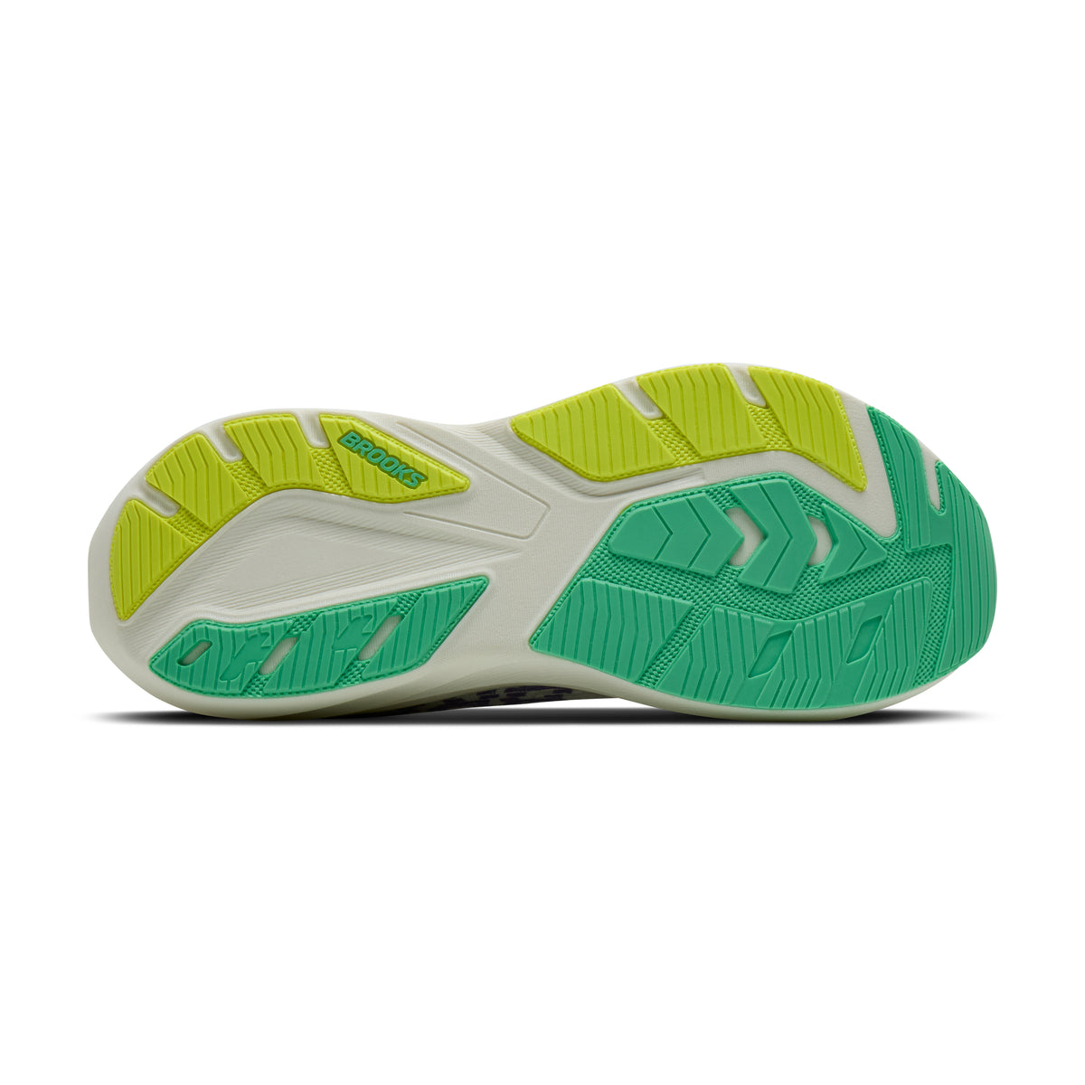 Women's Brooks Ghost Amp Grey / Grey / Paradise Green outsole