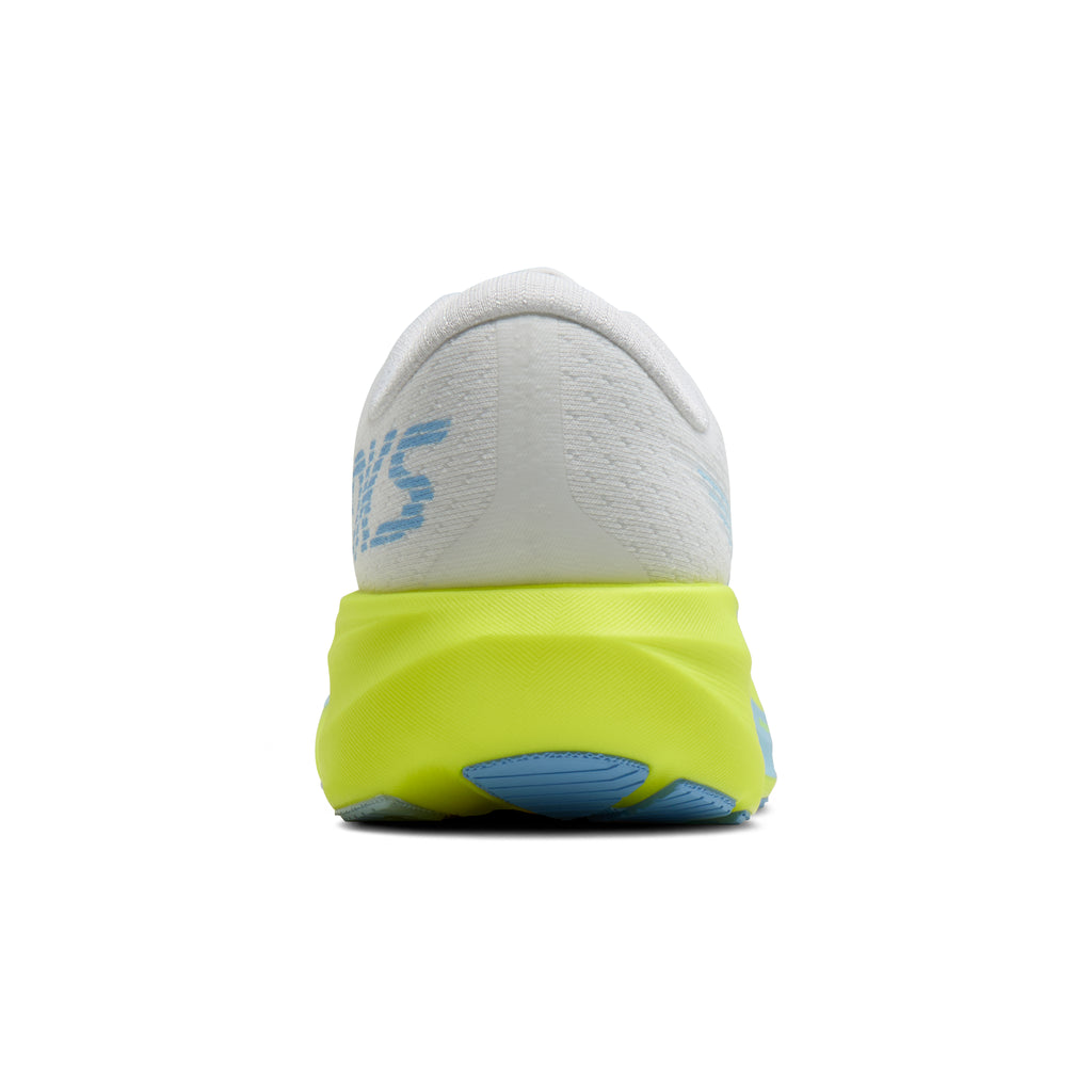 Women's Brooks Ghost Amp White / Blue / Nightlife heel