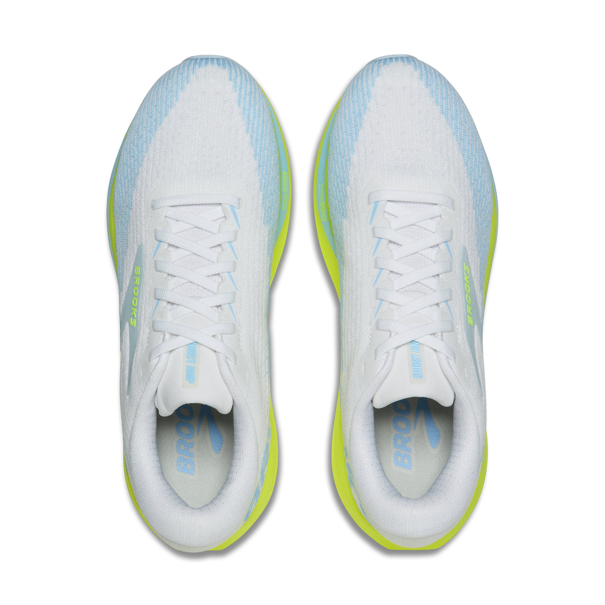 Women's Brooks Ghost Amp White / Blue / Nightlife top