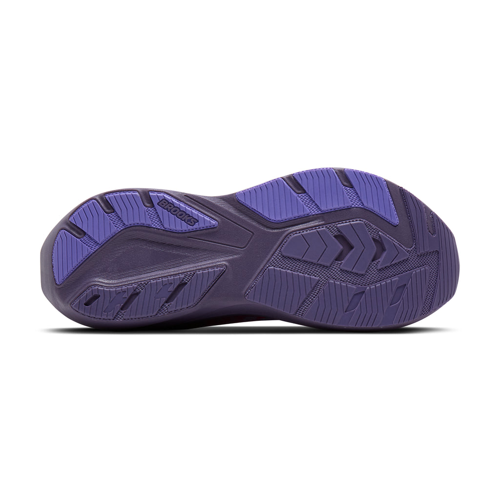 Women's Brooks Ghost Amp Purple / Purple / Fuchsia outsole