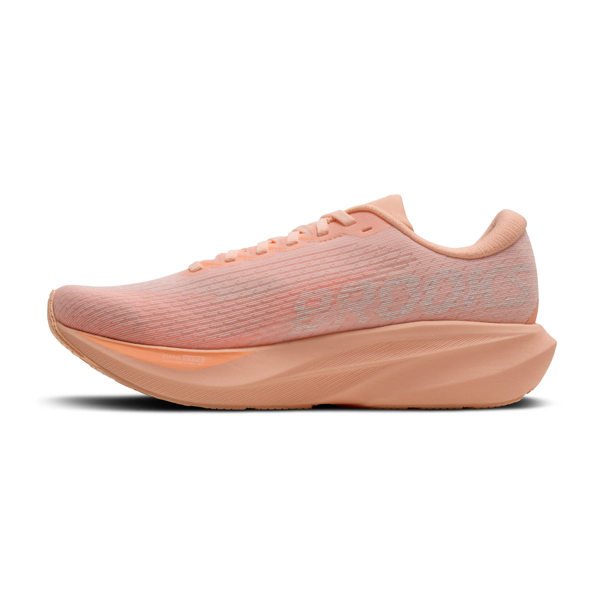 Women's Brooks Ghost Amp Peach / Peach / White medial
