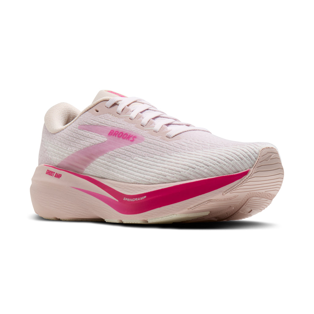 Women's Brooks Ghost Amp Pink / Pink / Fuchsia pair angle