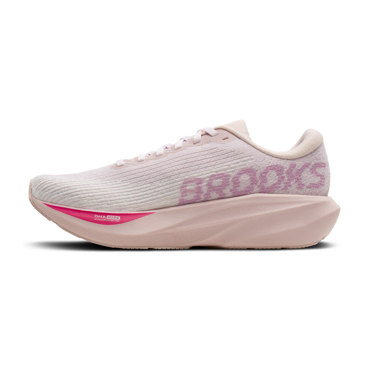 Women's Brooks Ghost Amp Pink / Pink / Fuchsia medial