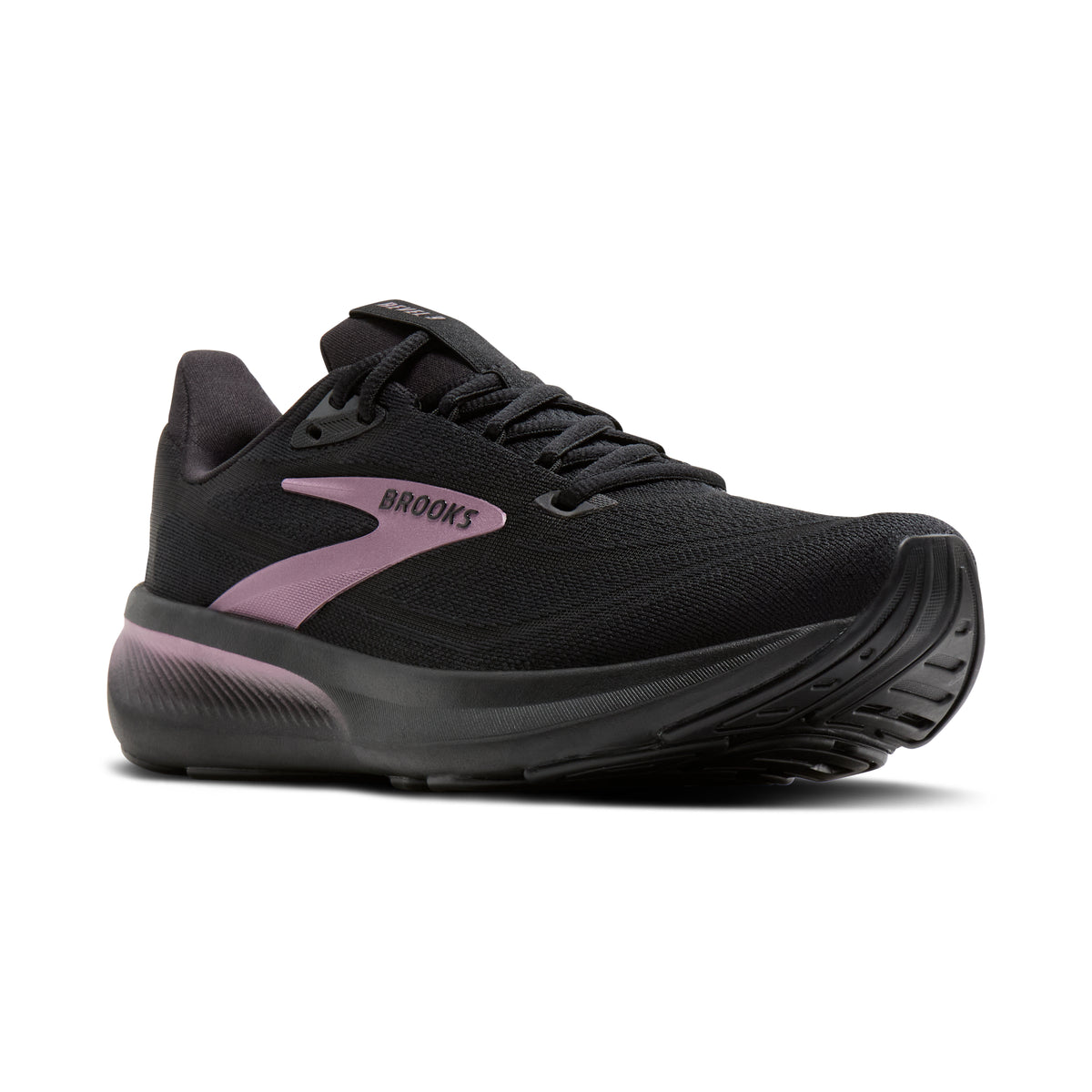 Women's Brooks Revel 9 Black/Black/Rose Gold pair angle