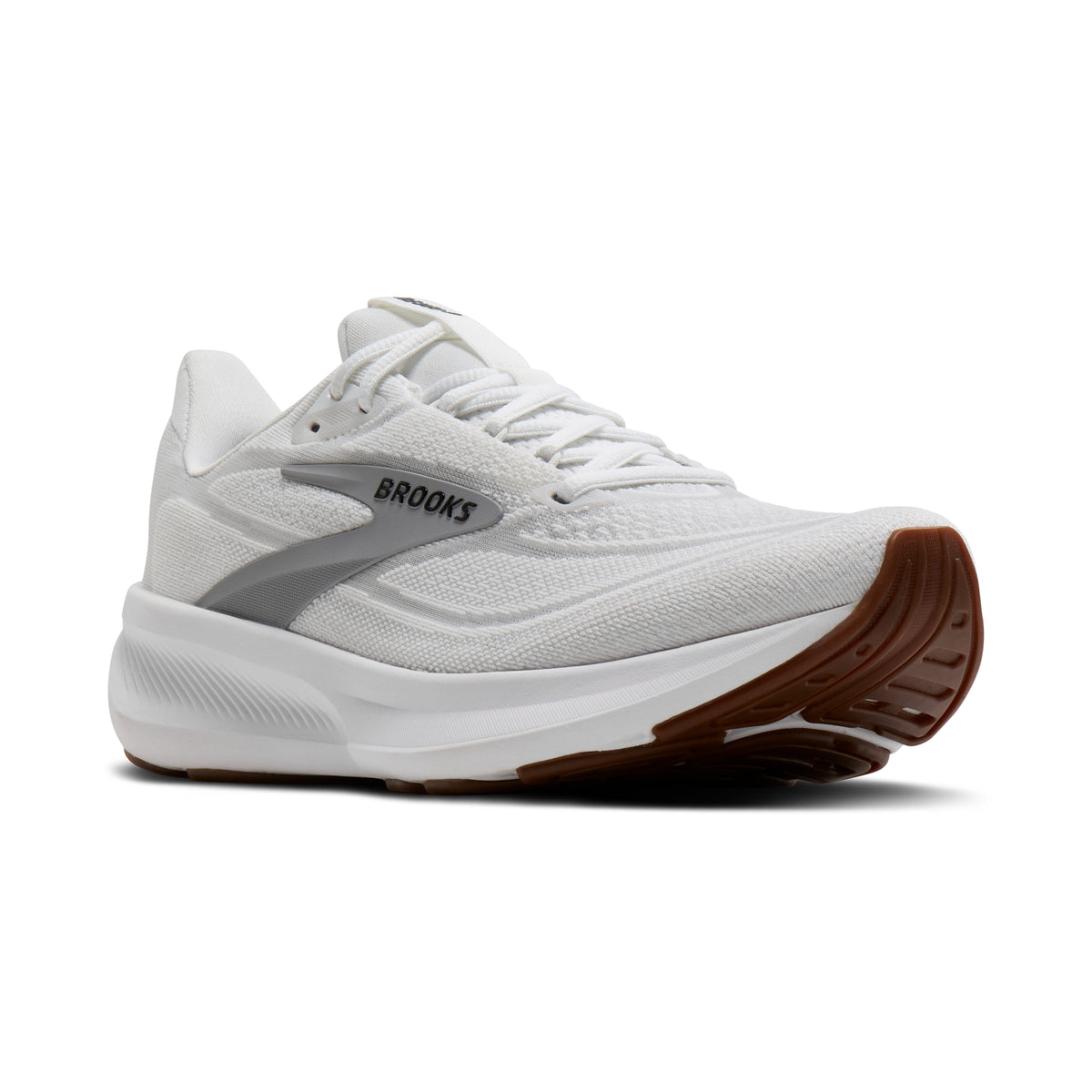 Women's Brooks Revel 9 White/Grey/Black pair angle