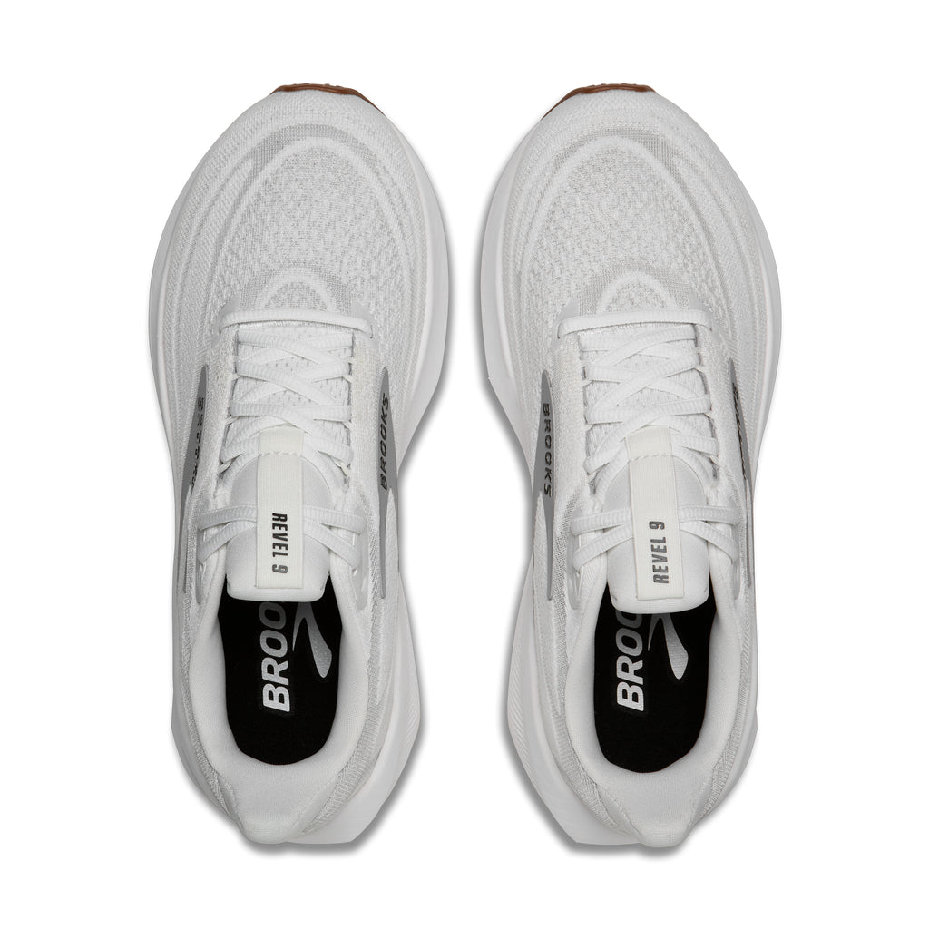 Women's Brooks Revel 9 White/Grey/Black top