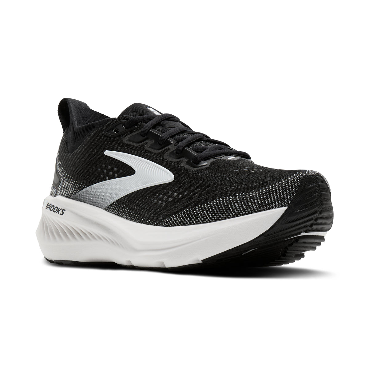 Women's Brooks Glycerin GTS 23 (Wide D) Black / Grey / White pair angle