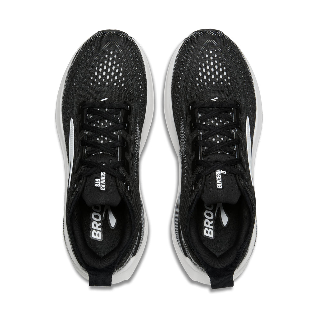 Women's Brooks Glycerin GTS 23 (Wide D) Black / Grey / White top