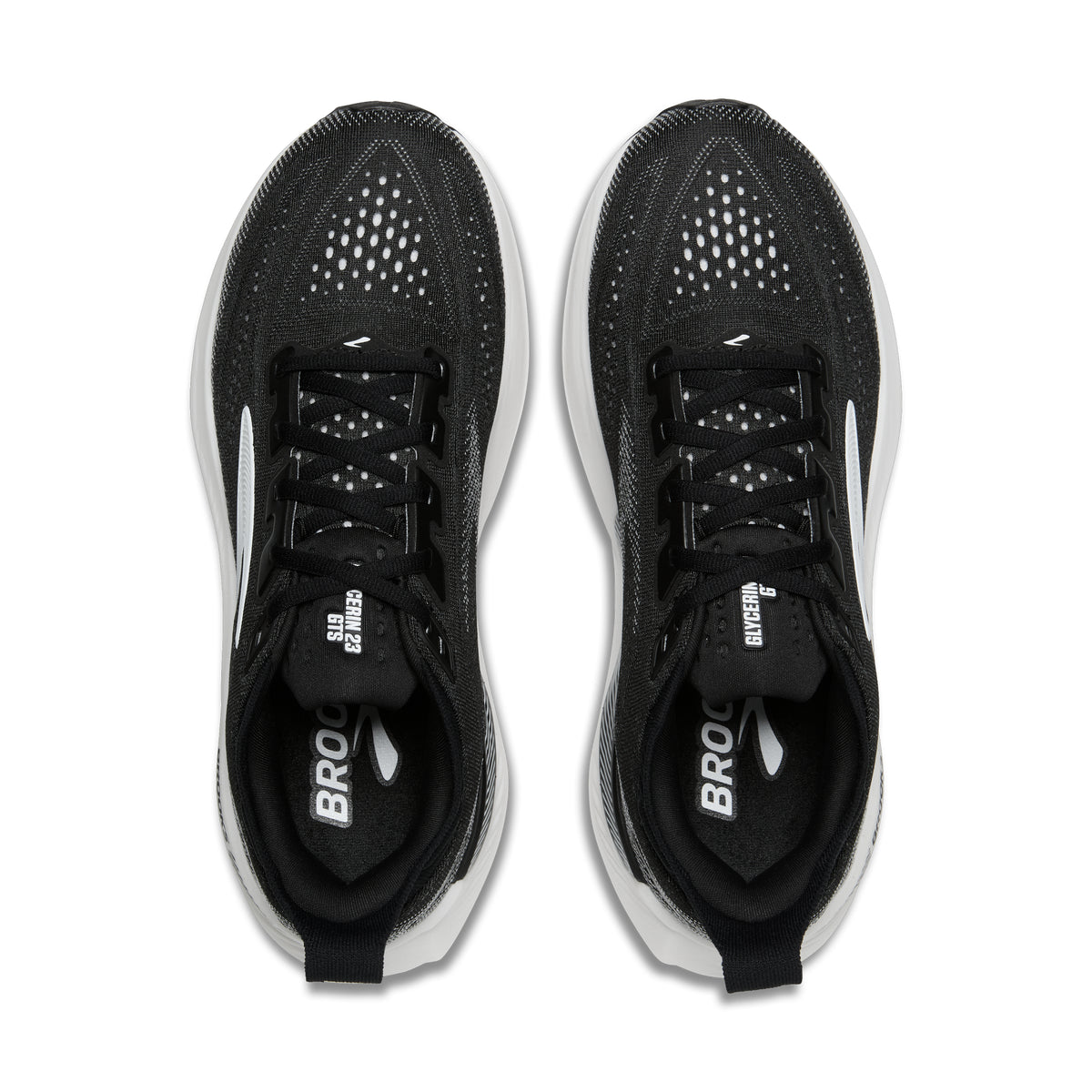Women's Brooks Glycerin GTS 23 (Wide D) Black / Grey / White top