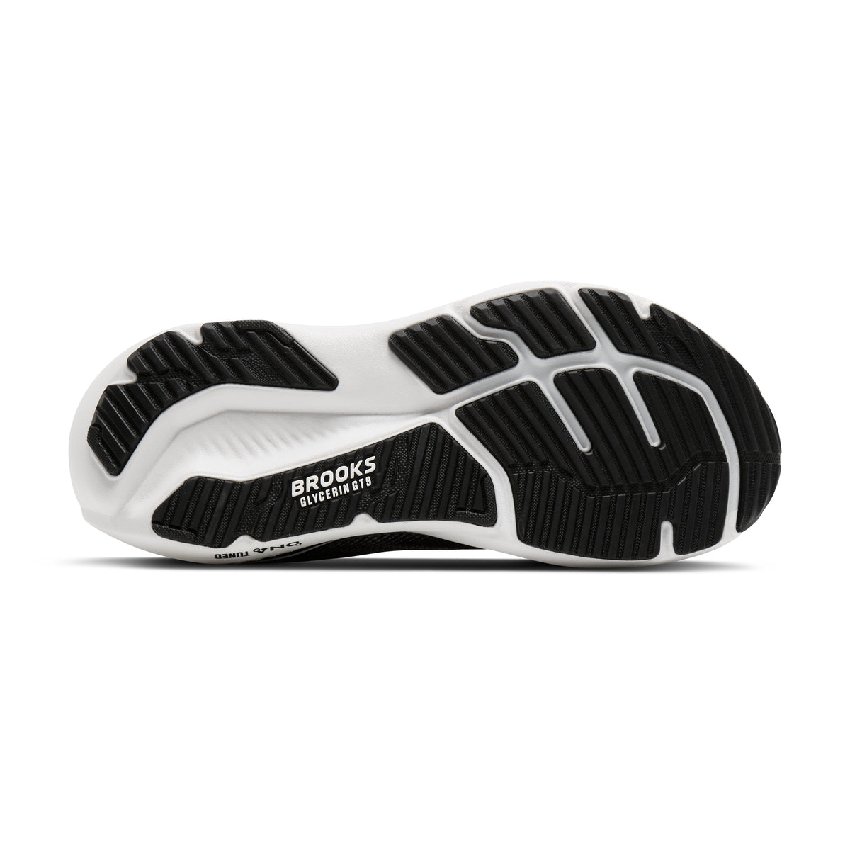 Women's Brooks Glycerin GTS 23 (Wide D) Black / Grey / White outsole