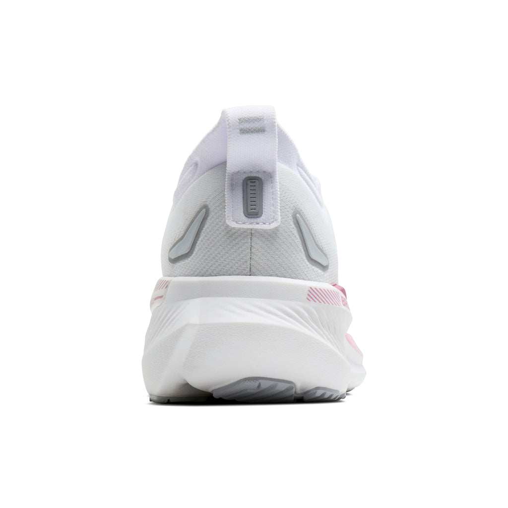 Women's Brooks Glycerin GTS 23 (Wide D) White / Harbor Mist / Metallic heel
