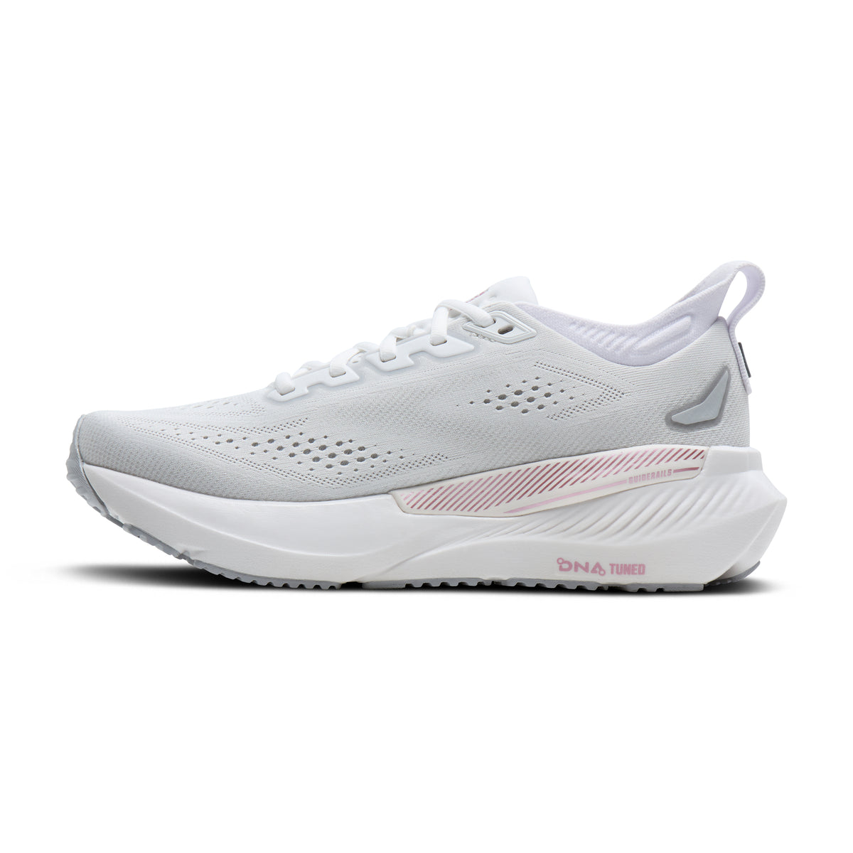 Women's Brooks Glycerin GTS 23 (Wide D) White / Harbor Mist / Metallic medial