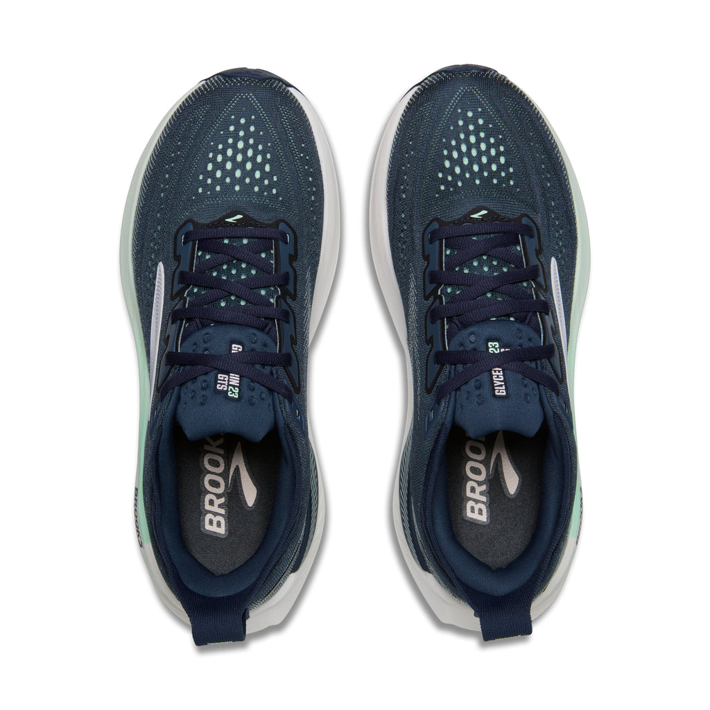 Women's Brooks Glycerin GTS 23 (Extra Wide 2E) Spellbound / Yucca / Pink top