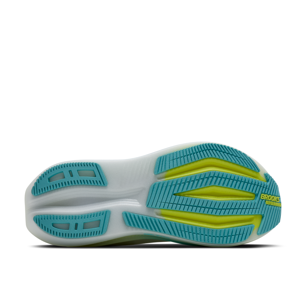 Men's Brooks Glycerin Max 2 White/Ipanema/Nightlife outsole