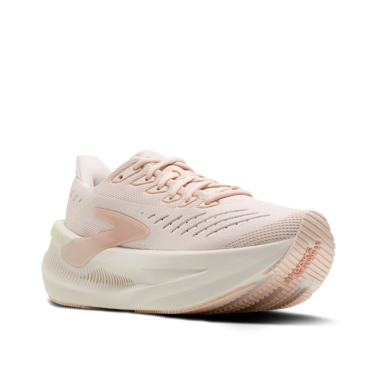 Women's Brooks Glycerin Max 2 Morganite/Paradise Green/Clear pair angle