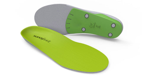 Superfeet Run Support High Arch Insoles - Green